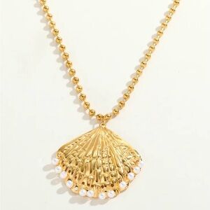 Seashell Pendant Ball Necklace Waterproof